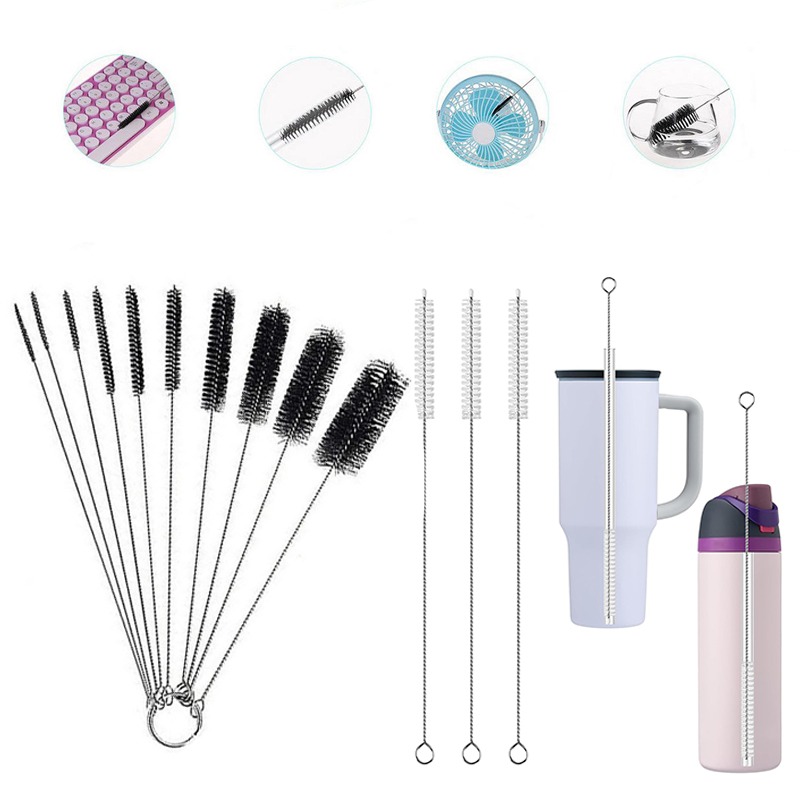 Weed Vaping Accessories - Kit sikat pembersih sedotan minum, Sikat