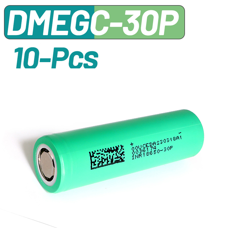 Vape Battery 18650 - 10 Buah DMEGC 30P INR18650 3000MAh