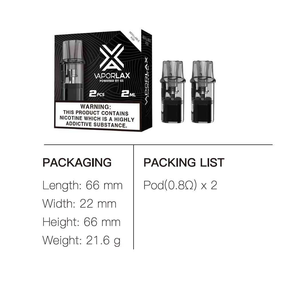 VaporLax Nano Cartridge 2ml de - Vape Coil Replacement ulasan dan harga