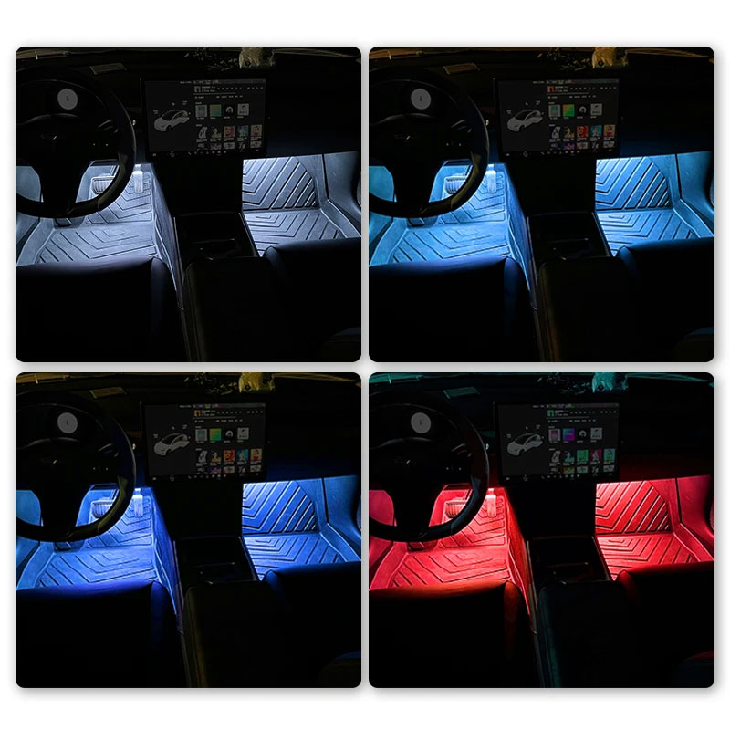 Lampu Neon Mobil Lampu Kaki LE - Vape Decoration ulasan dan harga